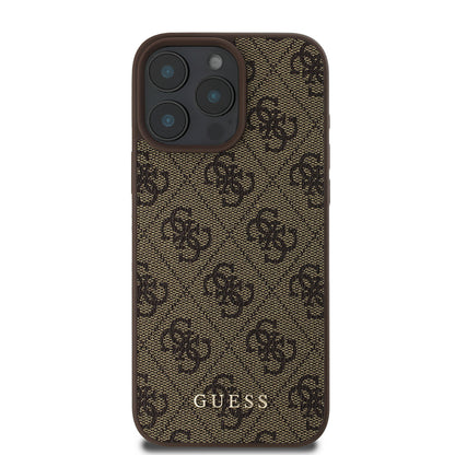 Suojakotelo Apple iPhone 16 Pro Max, Guess, 4G Classic, Musta