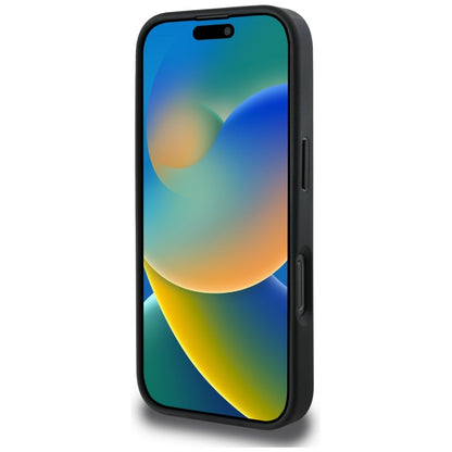 Suojakotelo Apple iPhone 16 Pro Max, Guess, 4G Grained Roses Big Logo, Musta