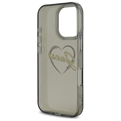 Suojakotelo Apple iPhone 16 Pro Max, Guess, IML Heart, Musta