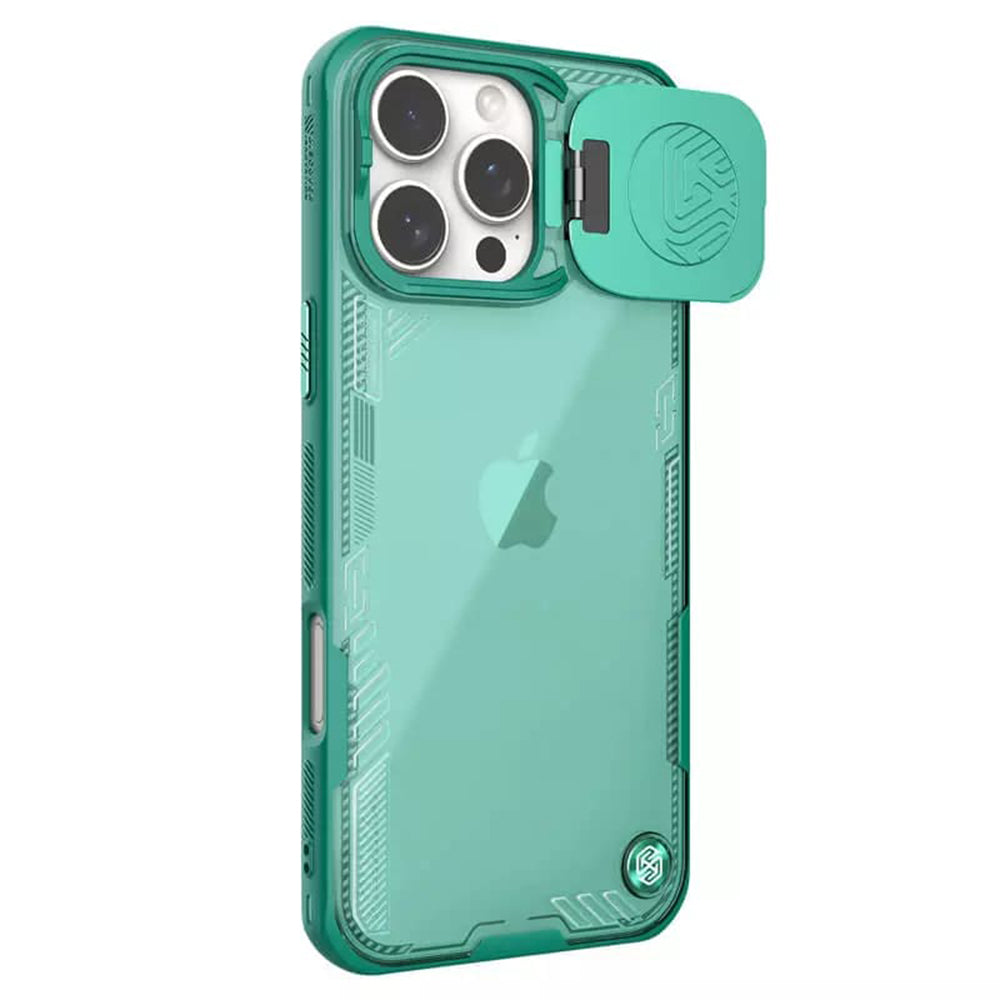 Kuori Apple iPhone 16 Pro Maxille, Nillkin, Iceblade Prop (ilman kameran aukkoa), Vihreä
