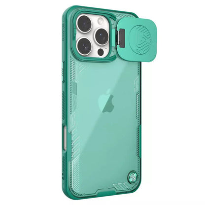 Kuori Apple iPhone 16 Pro Maxille, Nillkin, Iceblade Prop (ilman kameran aukkoa), Vihreä
