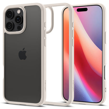Kotelo Apple iPhone 16 Pro Max, Spigen, Ultra Hybrid, Beige ACS08385