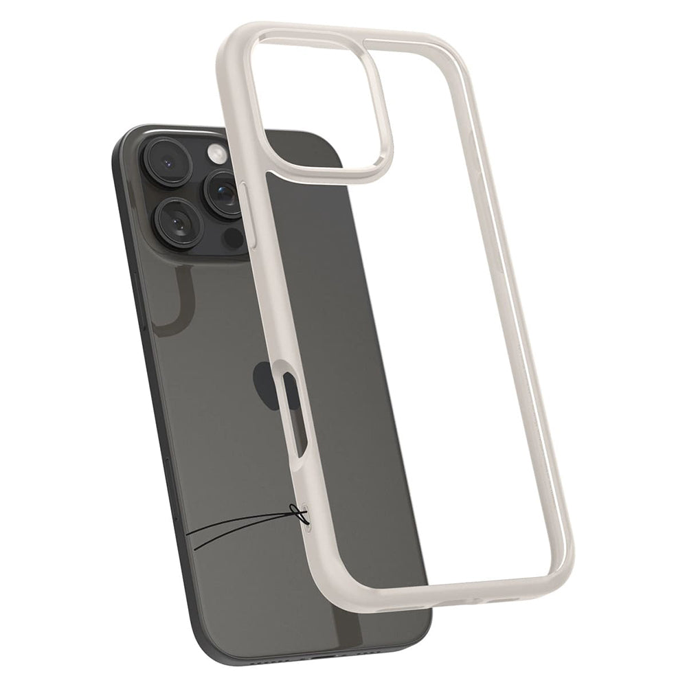 Kotelo Apple iPhone 16 Pro Max, Spigen, Ultra Hybrid, Beige ACS08385