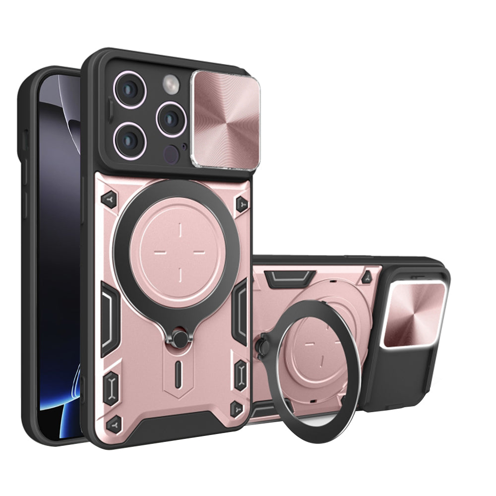 Kuori Apple iPhone 16 Pro Maxille, Techsuit, CamGuard Pro, Vaaleanpunakultainen