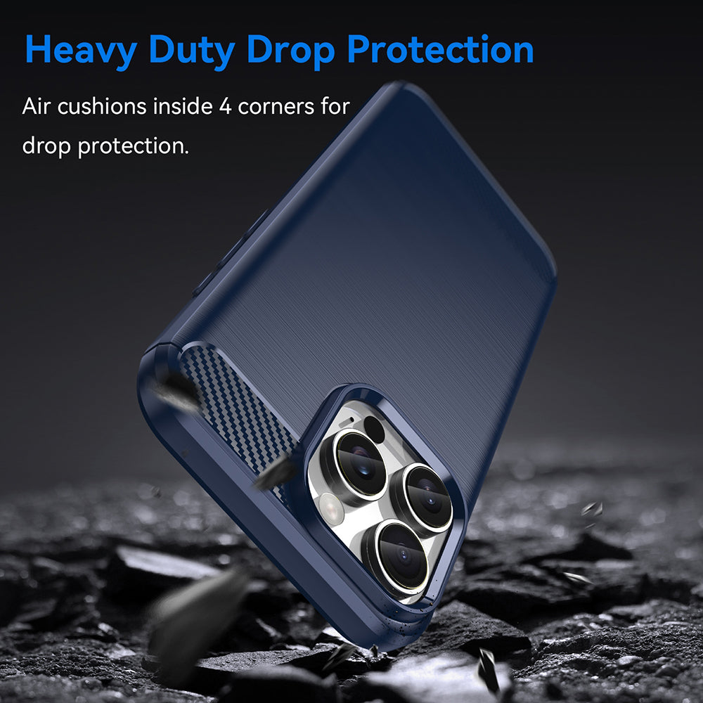 Kuori Apple iPhone 16 Pro Maxille, Techsuit, Hiili, Sininen