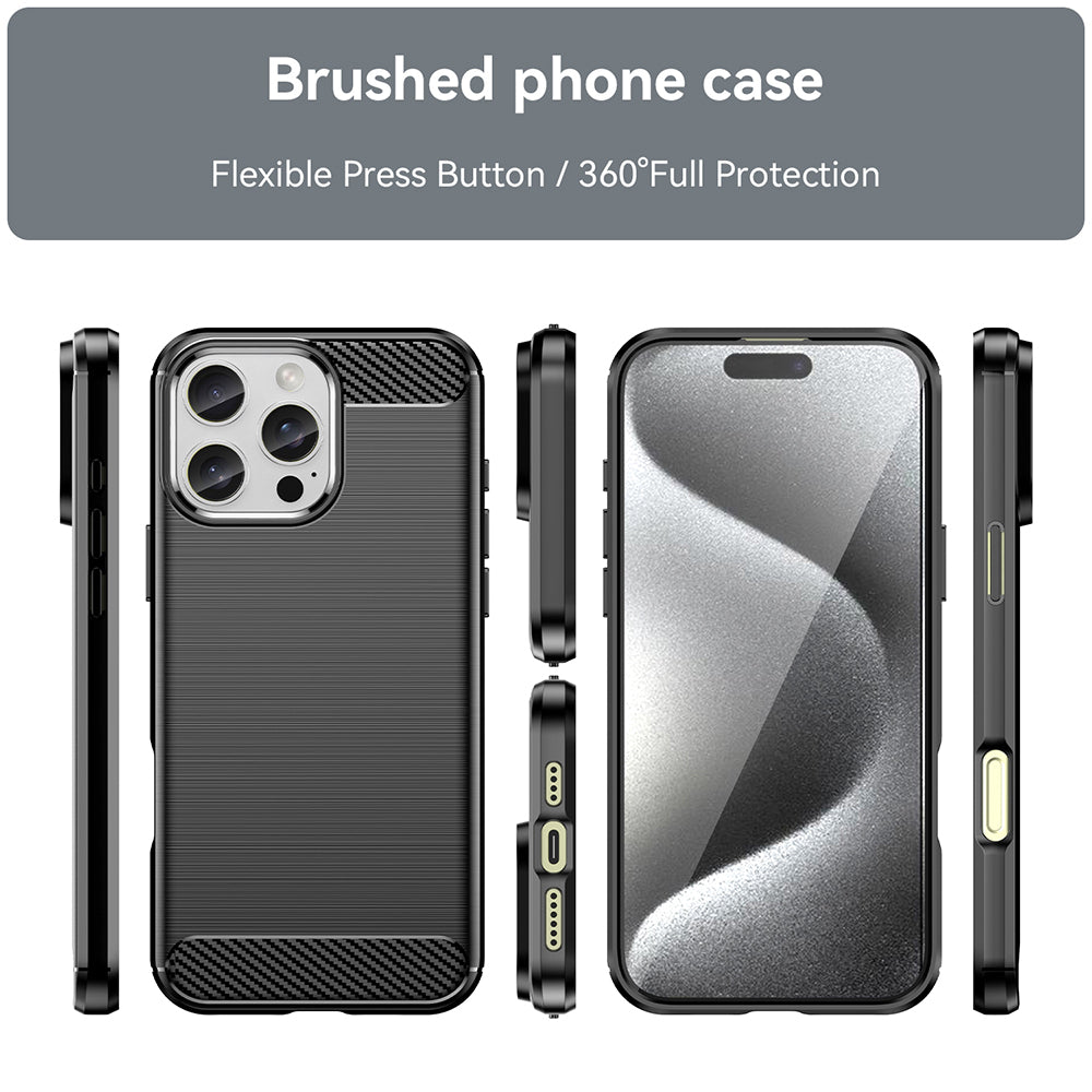 Kuori Apple iPhone 16 Pro Maxille, Techsuit, Hiili, Musta
