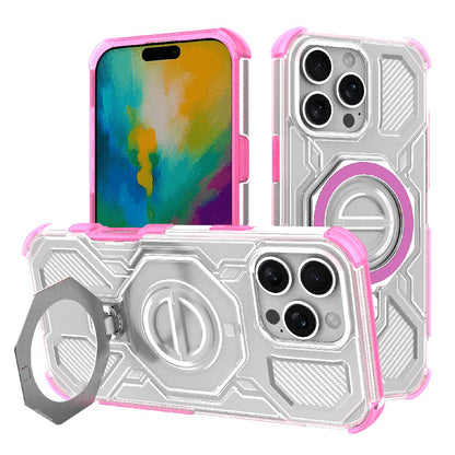 Kuori Apple iPhone 16 Pro Maxille, Techsuit, Carbon Shield Pro, Vaaleanpunainen