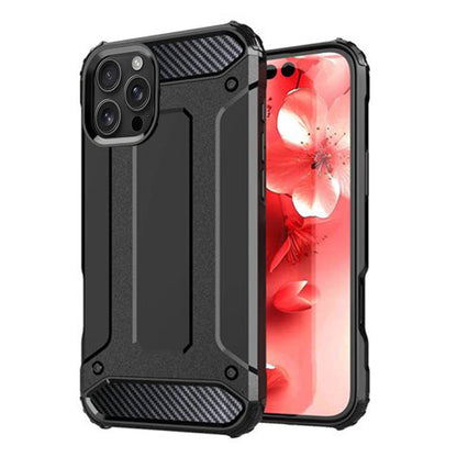 Kuori Apple iPhone 16 Pro Maxille, Techsuit, Hybrid Armor, Musta