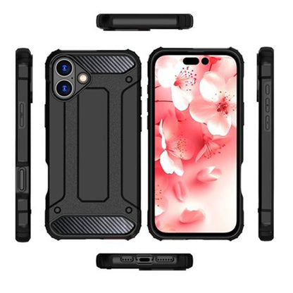 Kuori Apple iPhone 16 Pro Maxille, Techsuit, Hybrid Armor, Musta