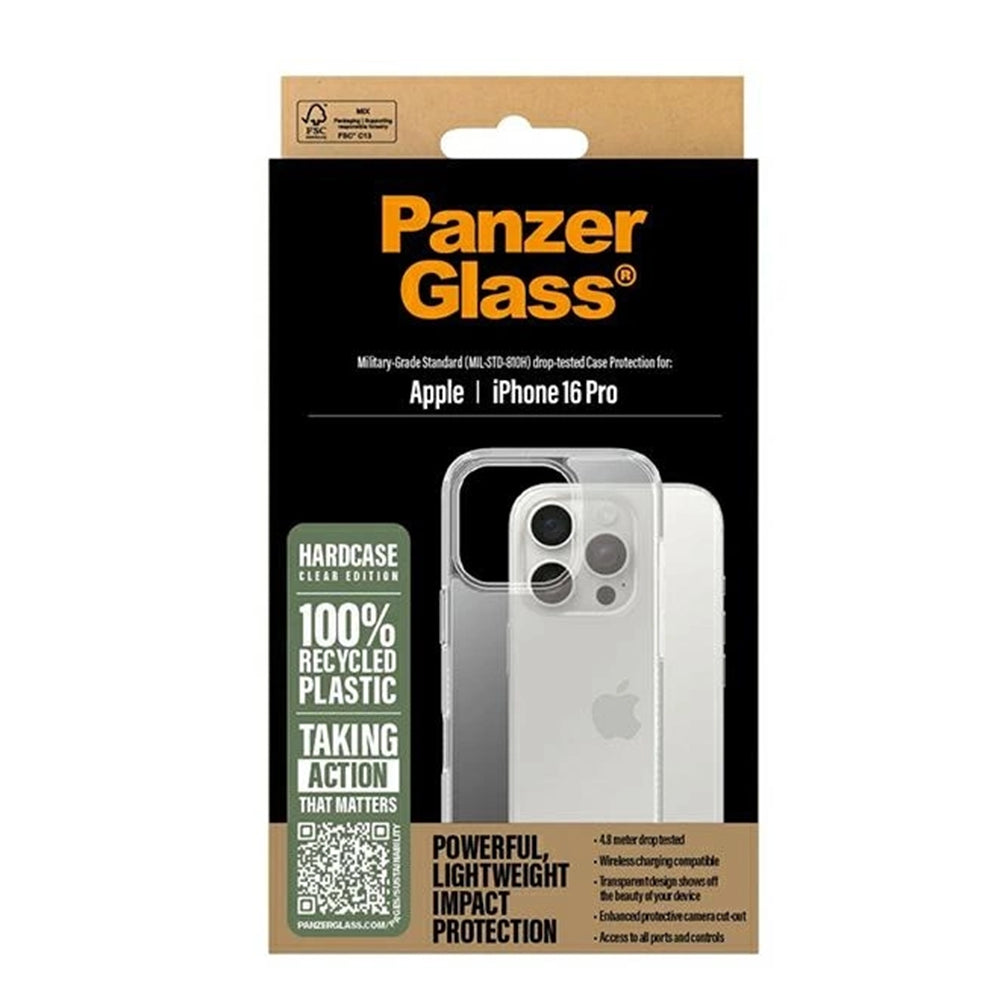 Suojakotelo Apple iPhone 16 Prolle, PanzerGlass, HardCase, Läpinäkyvä