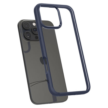 Kotelo Apple iPhone 16 Prolle, Spigen, Ultra Hybrid, Tummansininen ACS08126