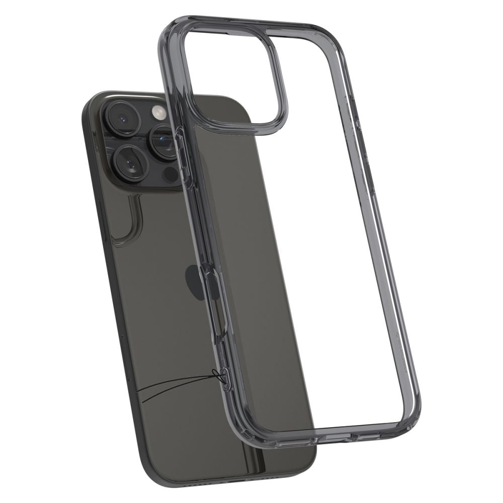 Kotelo Apple iPhone 16 Prolle, Spigen, Ultra Hybrid, Savunharmaa ACS08123