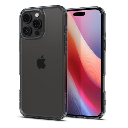 Kotelo Apple iPhone 16 Prolle, Spigen, Ultra Hybrid, Savunharmaa ACS08123
