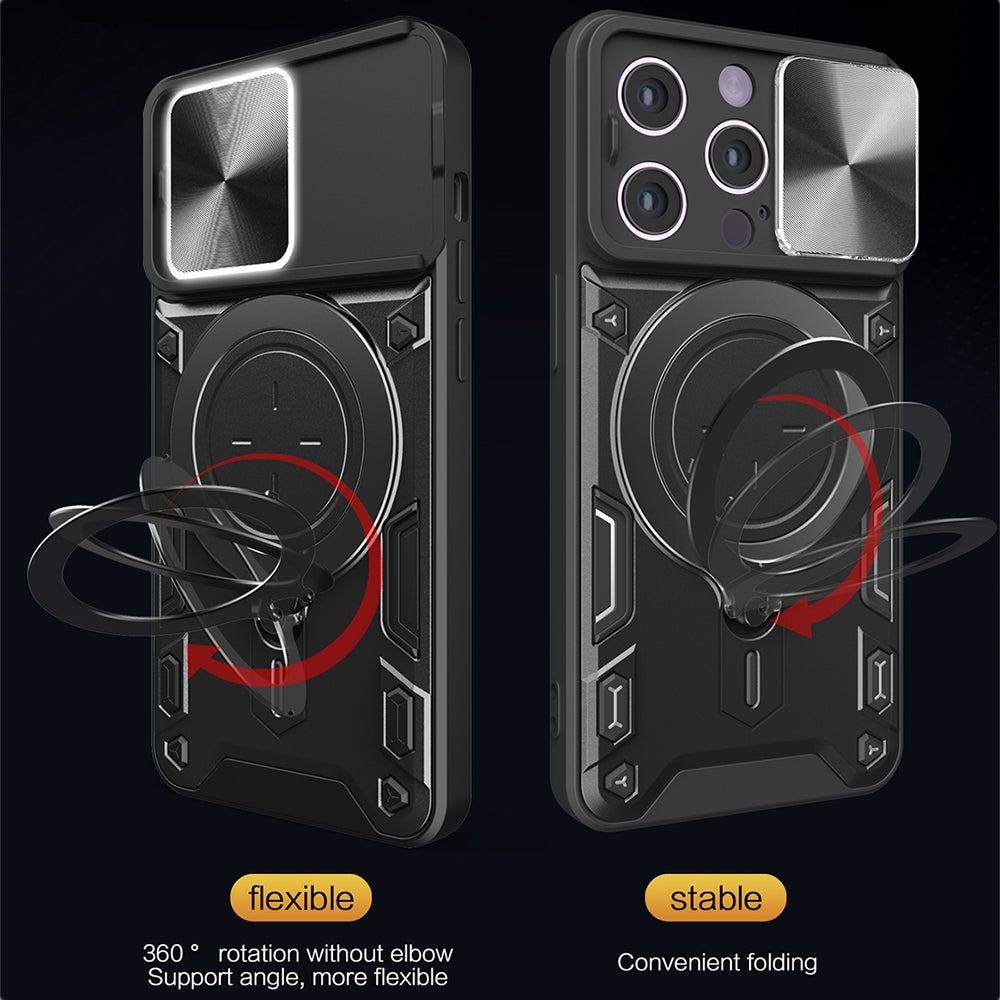 Kuori Apple iPhone 16 Pro:lle, Techsuit, CamGuard Pro, vaaleanpunainen kulta