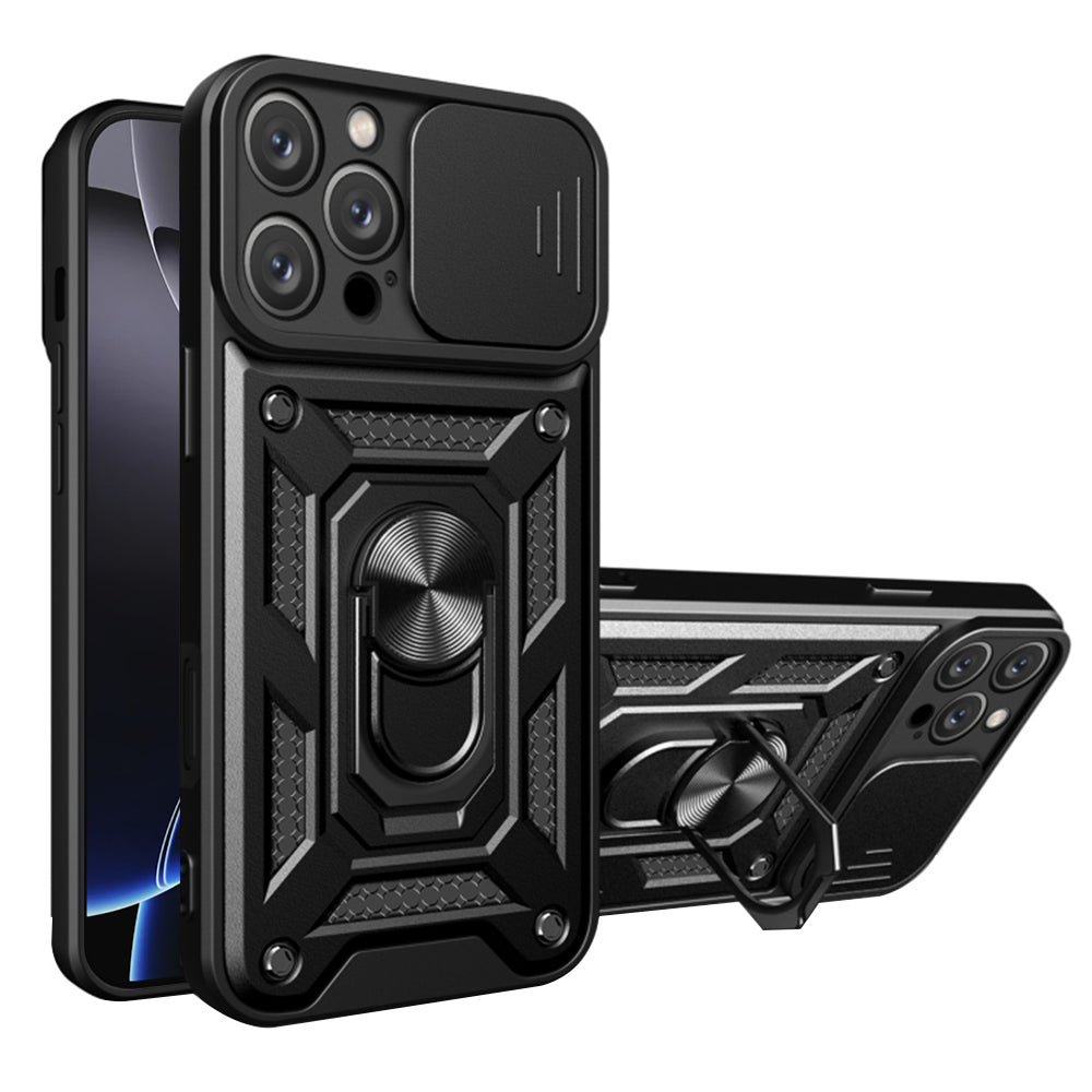 Case for Apple iPhone 16 Pro, Techsuit, CamShield, Black