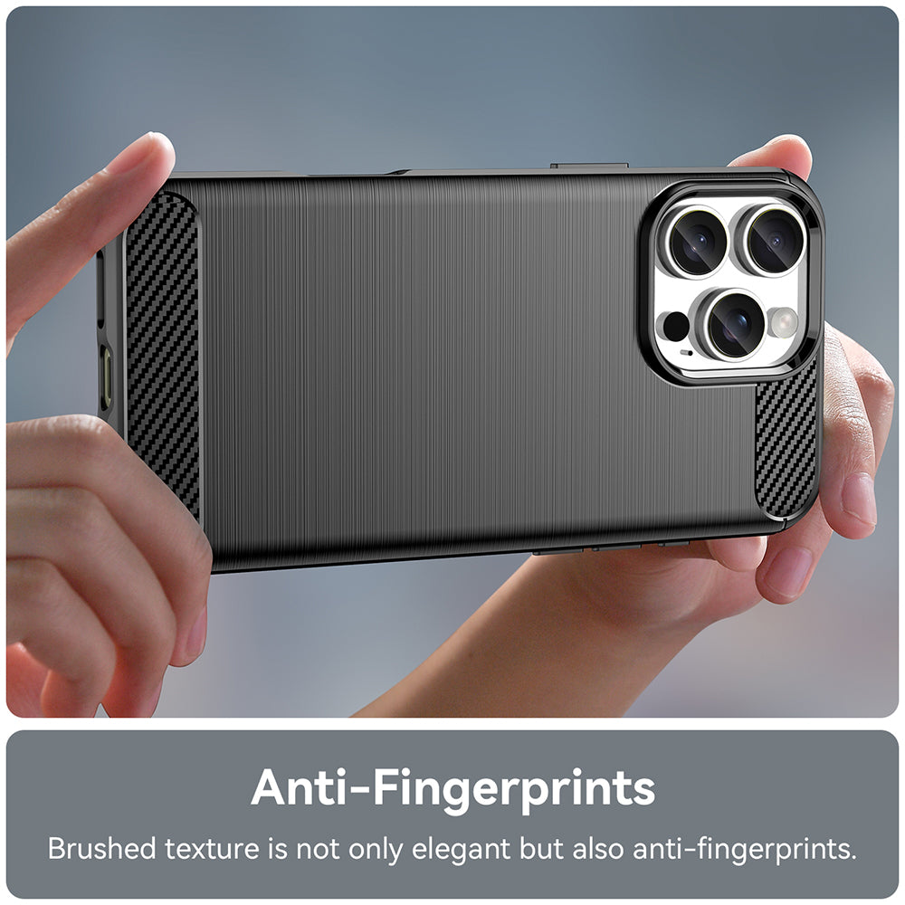 Kuori Apple iPhone 16 Pro:lle, Techsuit, Hiili, Musta
