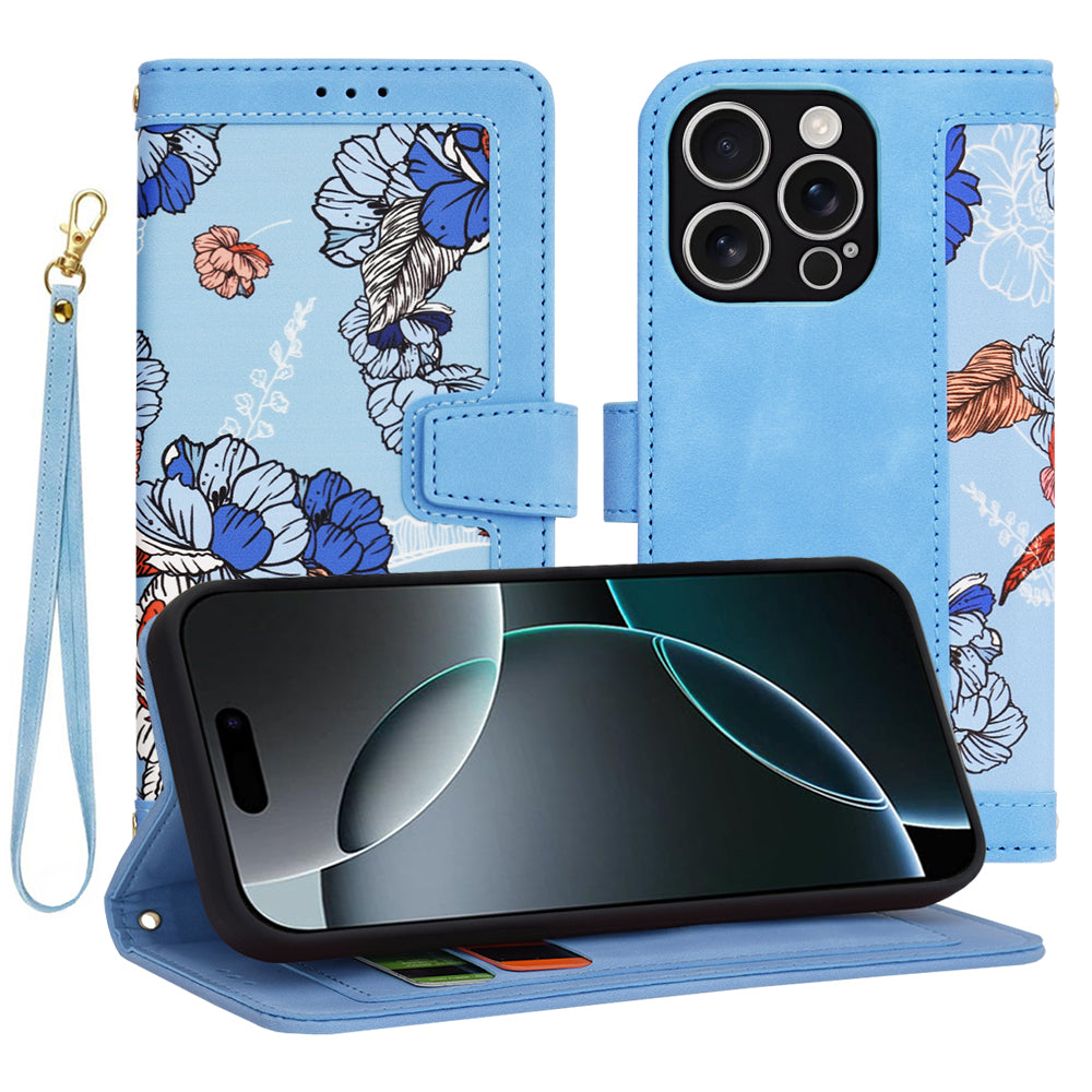 Case for Apple iPhone 16 Pro, Techsuit, FlipCraft, Blue