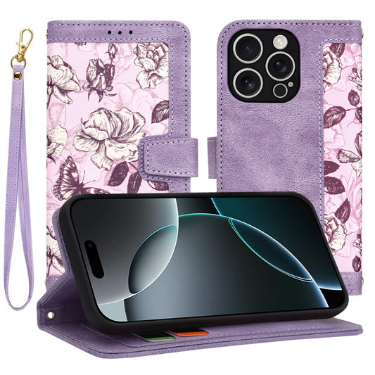 Kuori Apple iPhone 16 Pro:lle, Techsuit, FlipCraft, Violetti
