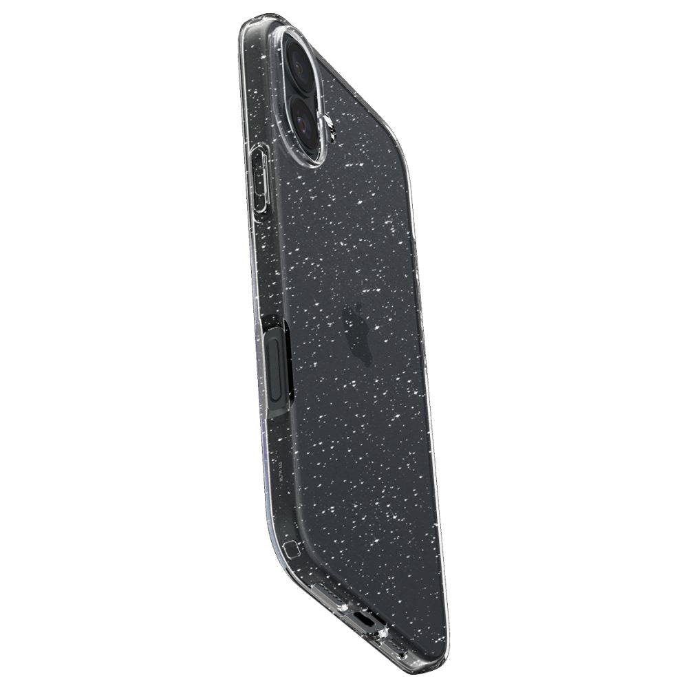Kuori Apple iPhone 16:lle, Spigen, Liquid Crystal Glitter, Läpinäkyvä ACS08192