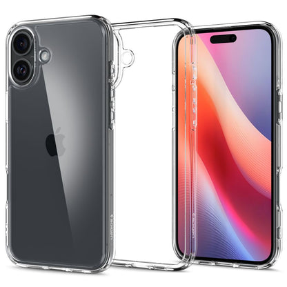 Kuori Apple iPhone 16:lle, Spigen, Ultra Hybrid, Läpinäkyvä