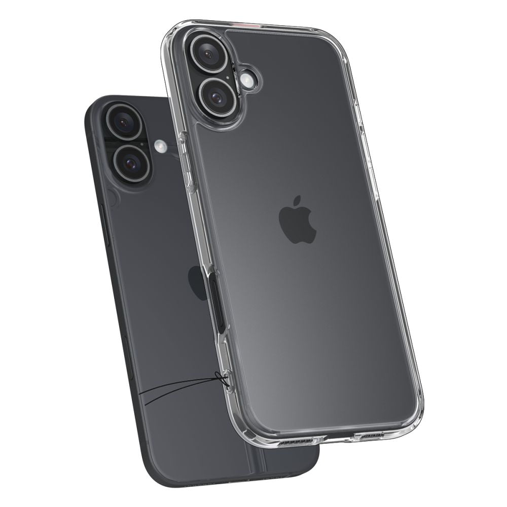 Kuori Apple iPhone 16:lle, Spigen, Ultra Hybrid, Läpinäkyvä