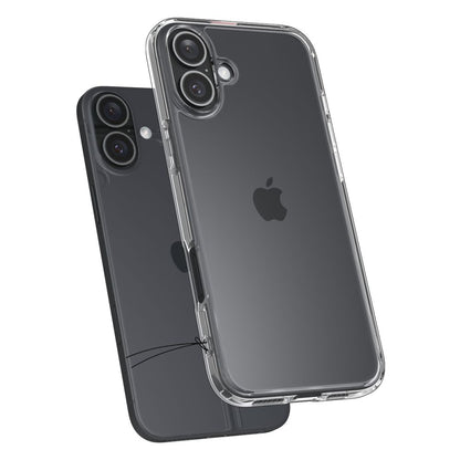 Kuori Apple iPhone 16:lle, Spigen, Ultra Hybrid, Läpinäkyvä