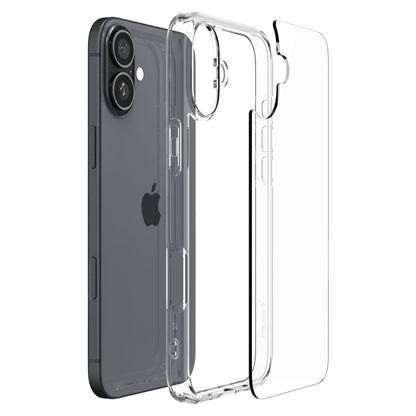 Kuori Apple iPhone 16:lle, Spigen, Ultra Hybrid, Läpinäkyvä