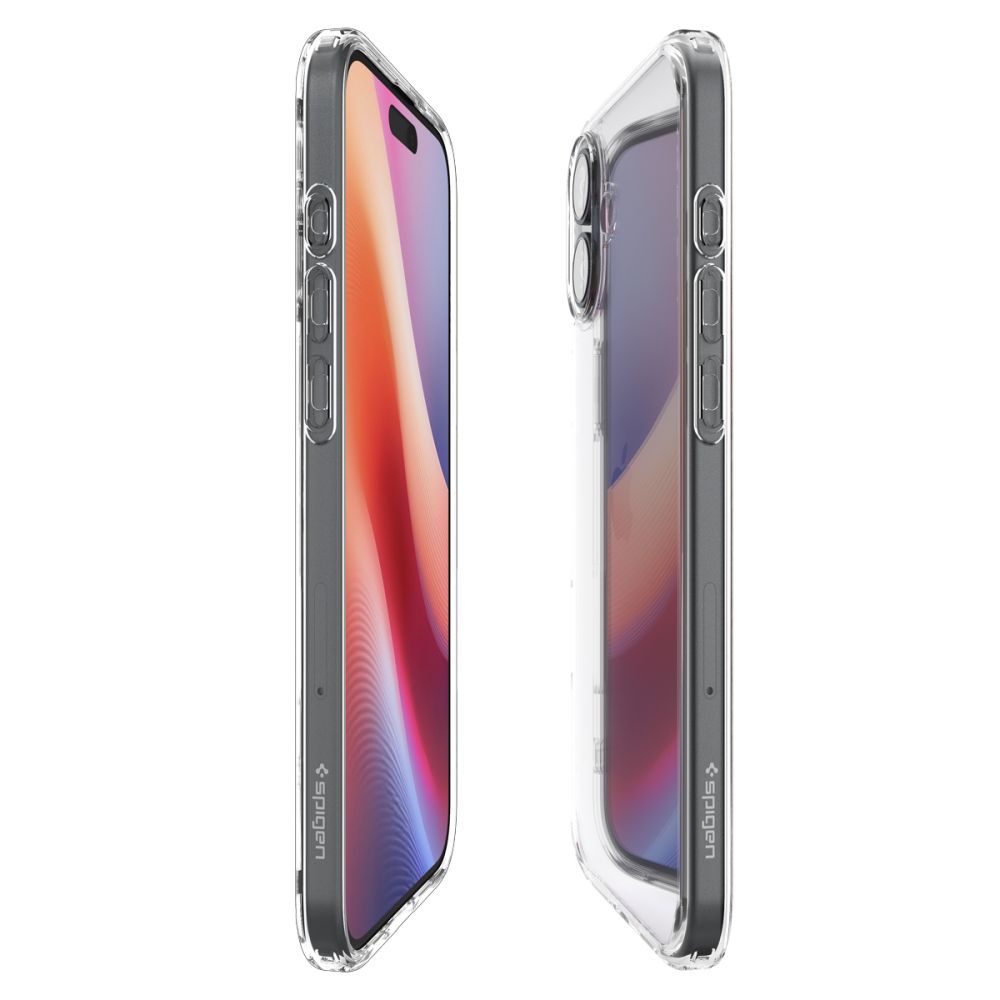 Kuori Apple iPhone 16:lle, Spigen, Ultra Hybrid, Läpinäkyvä