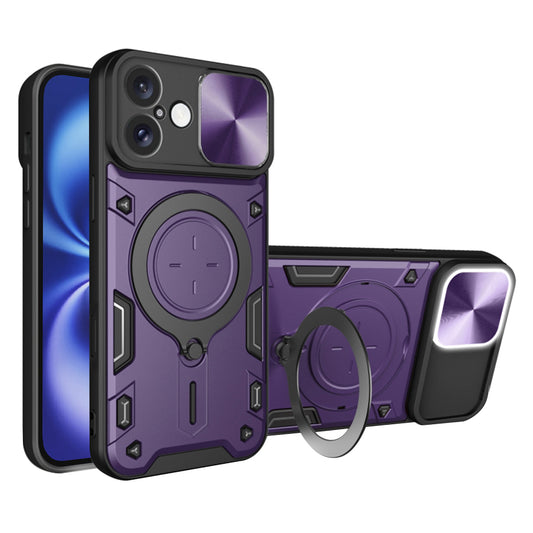 Kuori Apple iPhone 16:lle, Techsuit, CamGuard Pro, Violetti