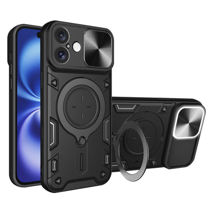 Kuori Apple iPhone 16:lle, Techsuit, CamGuard Pro, Musta