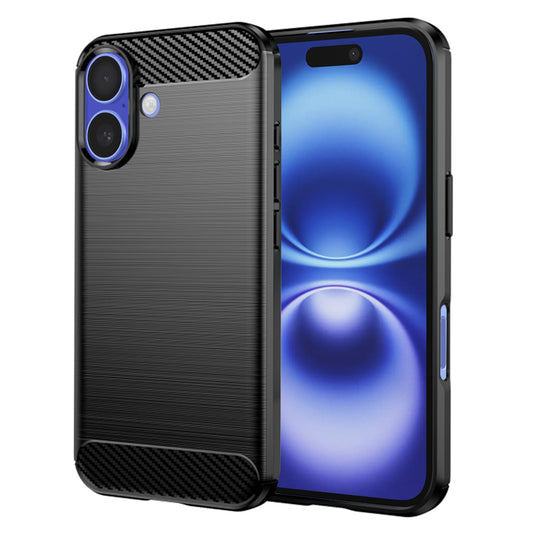 Kuori Apple iPhone 16:lle, Techsuit, Hiili, Musta