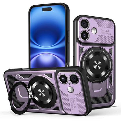 Kuori Apple iPhone 16:lle, Techsuit, RuggedCam, Violetti