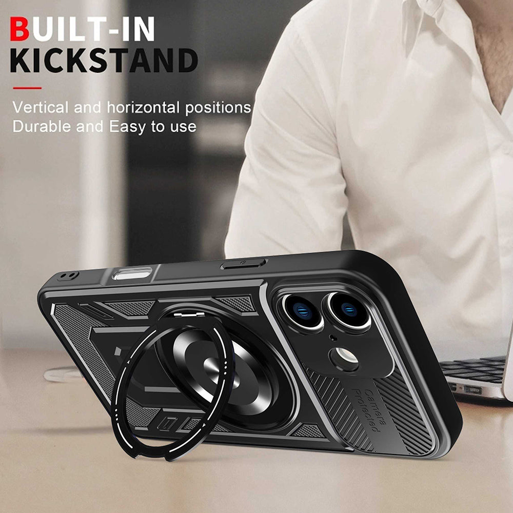 Kuori Apple iPhone 16:lle, Techsuit, RuggedCam, Violetti