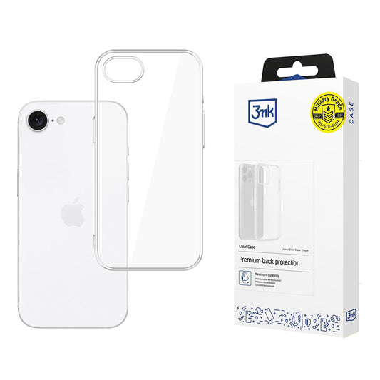 Kuori Apple iPhone 17e / 16e, 3MK, Kirkas, Läpinäkyvä