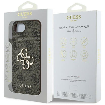 Suojakotelo Apple iPhone 16e:lle, Guess, 4G Big Logo, Musta