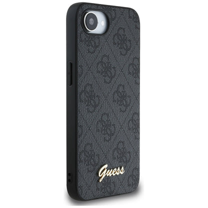 Suojakotelo Apple iPhone 16e:lle, Guess, 4G Script Logo, Musta