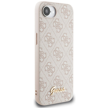 Suojakotelo Apple iPhone 16e:lle, Guess, 4G Script Logo, Pinkki