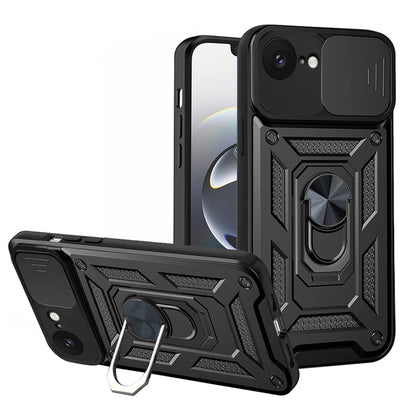 Kuori Apple iPhone 17e / 16e:lle, Techsuit, CamShield, Musta
