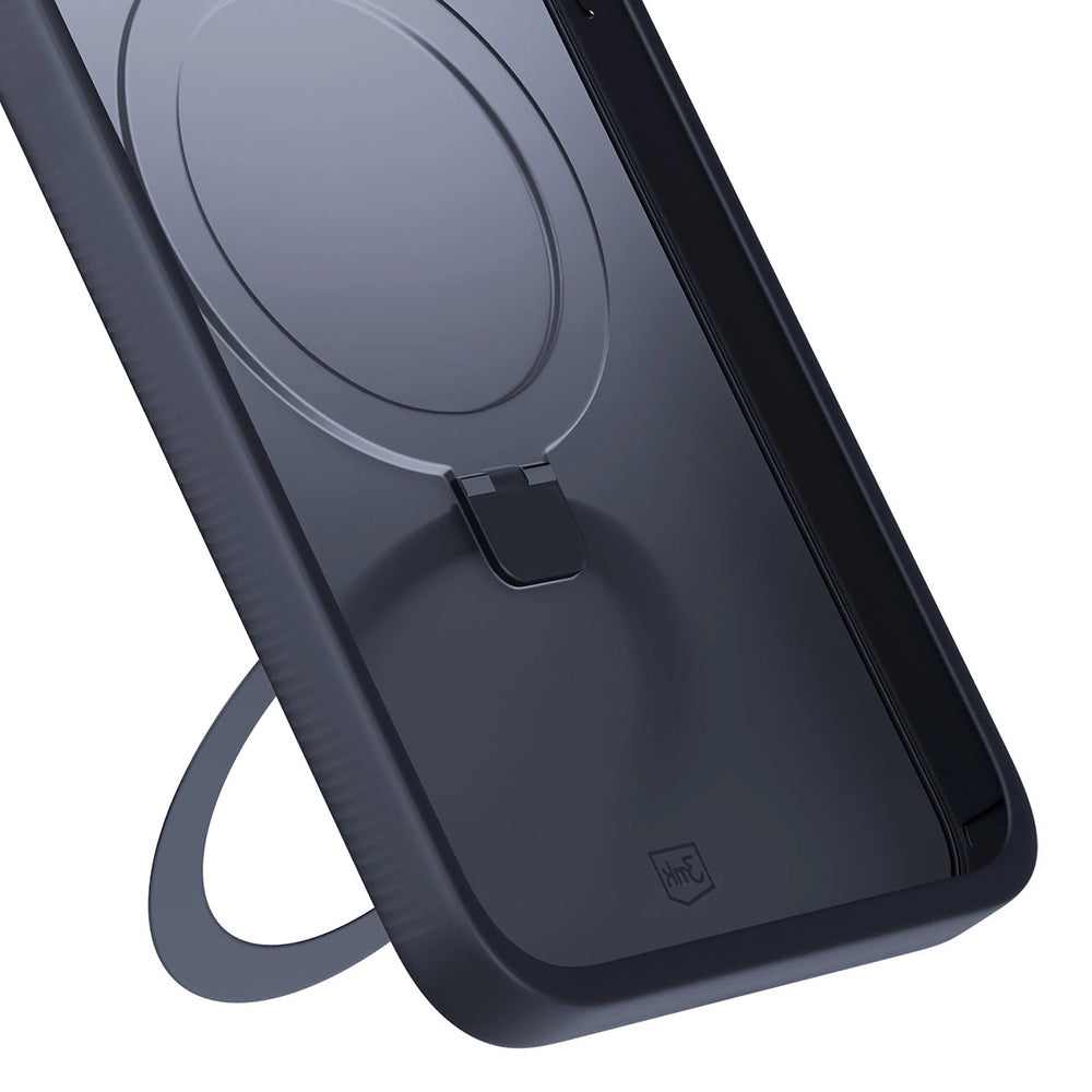 Suojakotelo Apple iPhone 17:lle, 3MK, Smoke MagStand, Musta