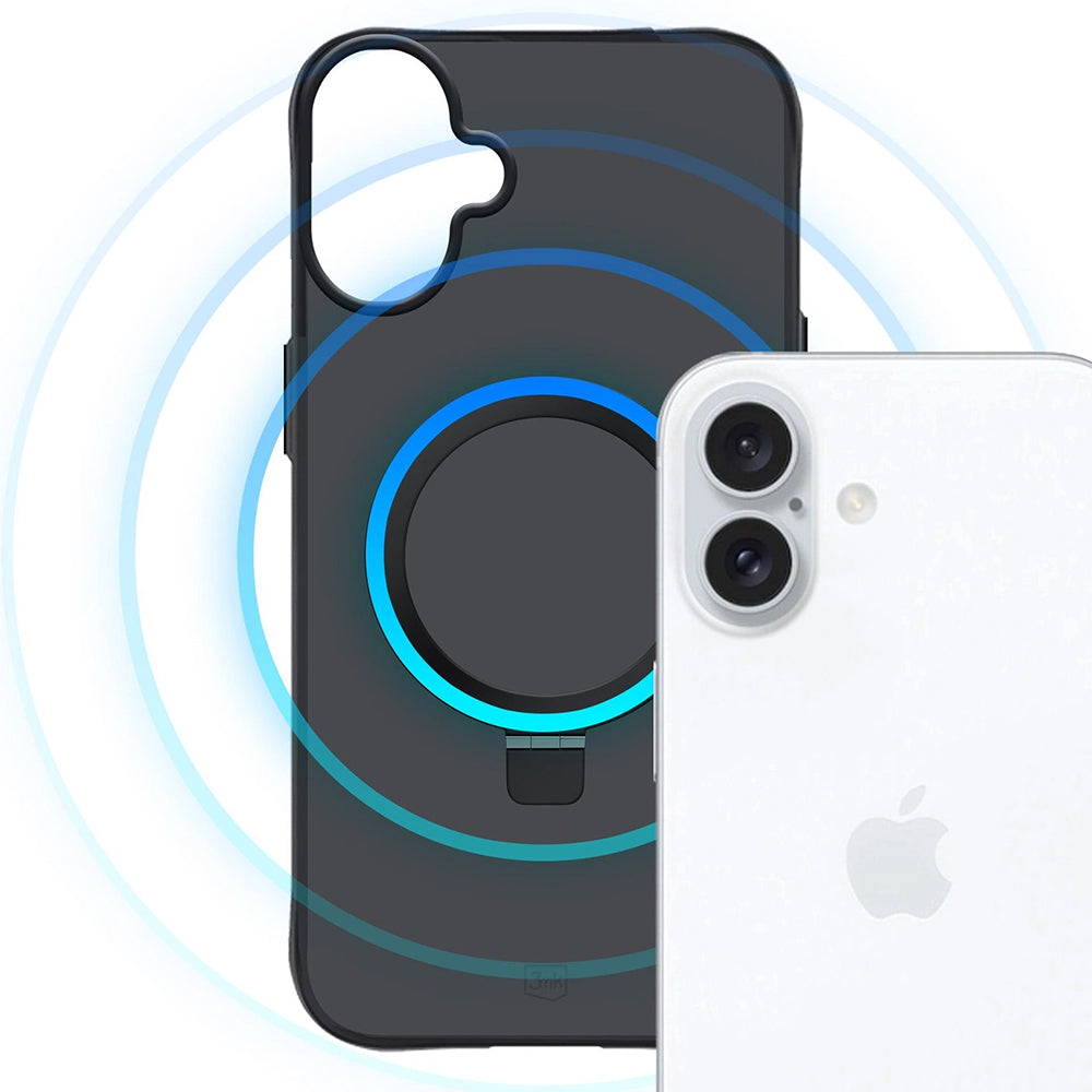 Suojakotelo Apple iPhone 17:lle, 3MK, Smoke MagStand, Musta