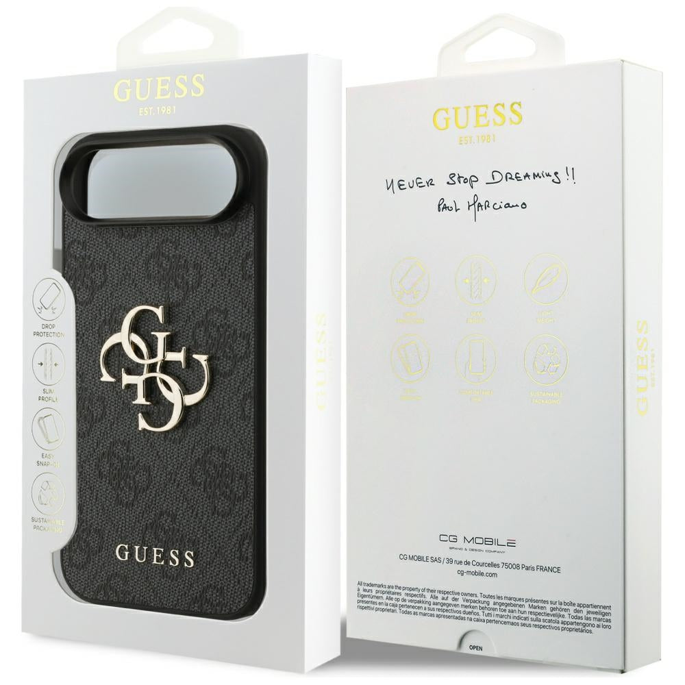 Suojakotelo Apple iPhone 17 Air, Guess, 4G Big Logo, Musta