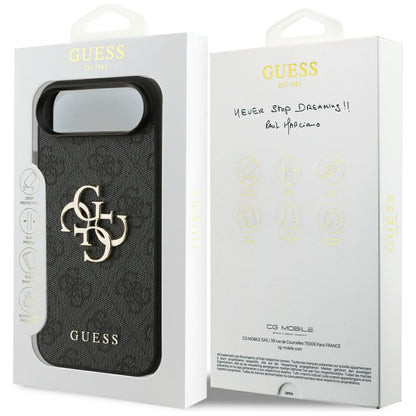 Suojakotelo Apple iPhone 17 Air, Guess, 4G Big Logo, Musta