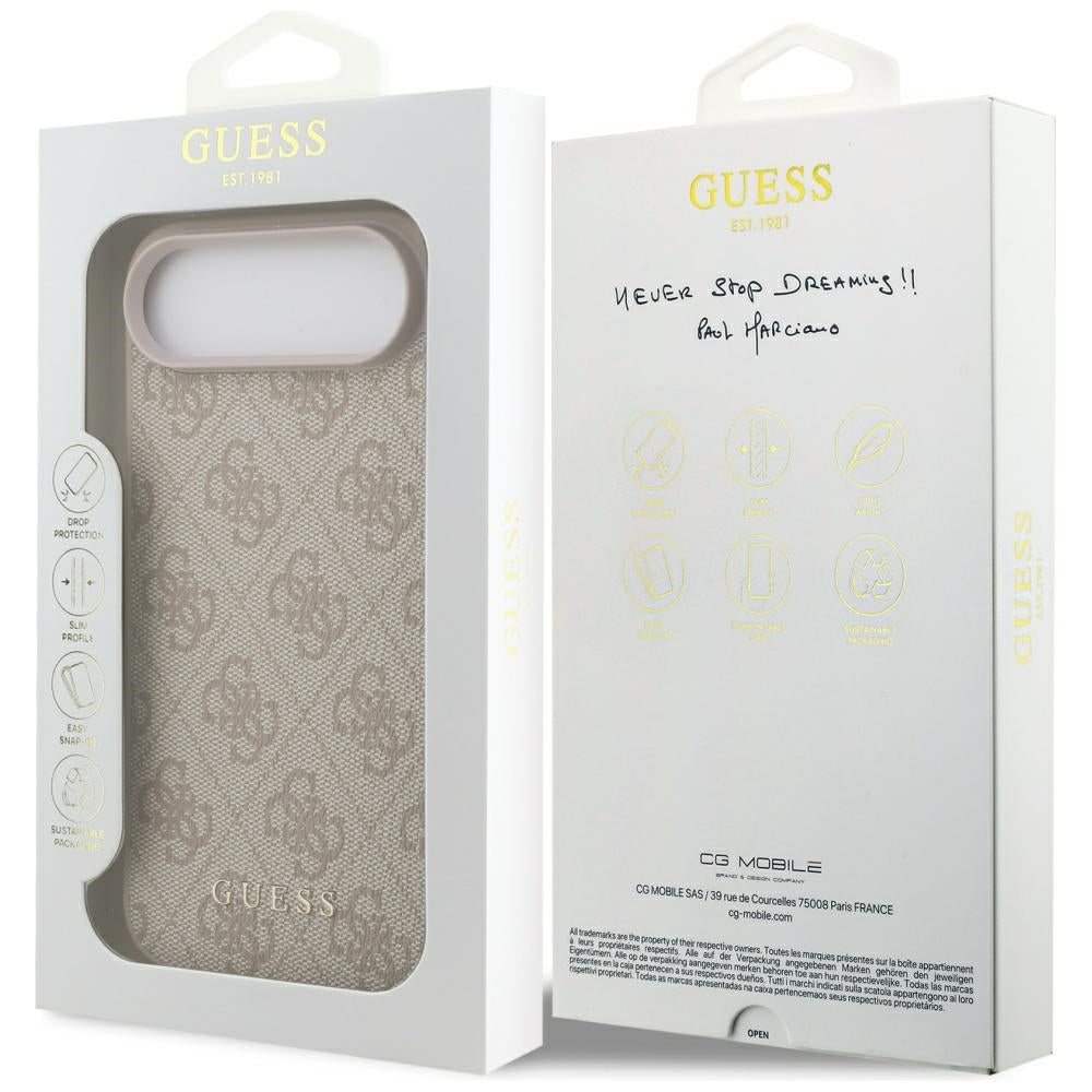 Suojakotelo Apple iPhone 17 Air, Guess, 4G Classic, Pinkki