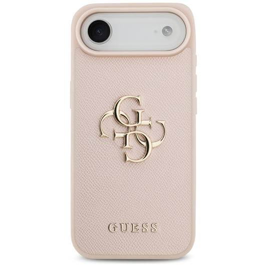 Suojakotelo Apple iPhone 17 Air, Guess, 4G Grained Big and Classic Logo, Pinkki