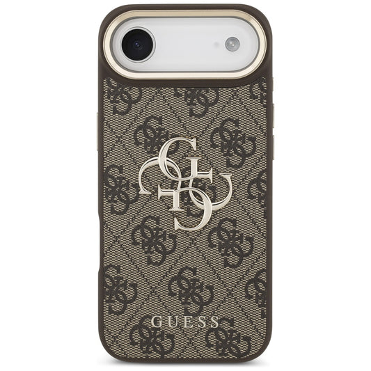 Kotelo Apple iPhone 17 Air:lle, Guess, Big 4G Logo Classic, Kultainen Ruskea