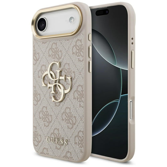 Kotelo Apple iPhone 17 Air:lle, Guess, Big 4G Logo Classic, Kultainen Vaaleanpunainen