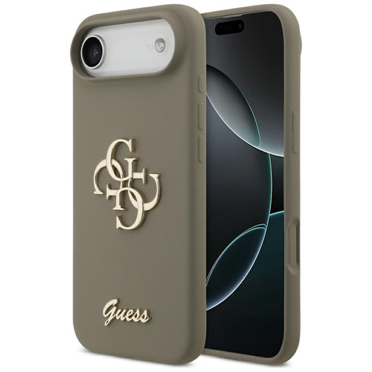 Kotelo Apple iPhone 17 Air:lle, Guess, Big 4G Script, Ruskea