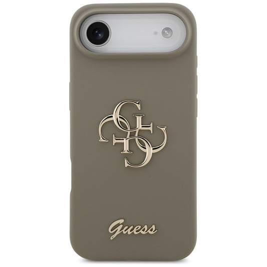 Kotelo Apple iPhone 17 Air:lle, Guess, Big 4G Script, Ruskea