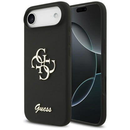 Suojakotelo Apple iPhone 17 Air, Guess, Big 4G Script, Musta