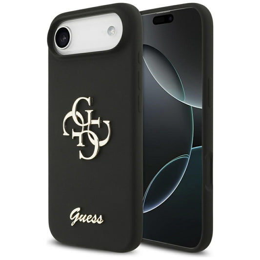 Suojakotelo Apple iPhone 17 Air, Guess, Big 4G Script, Musta